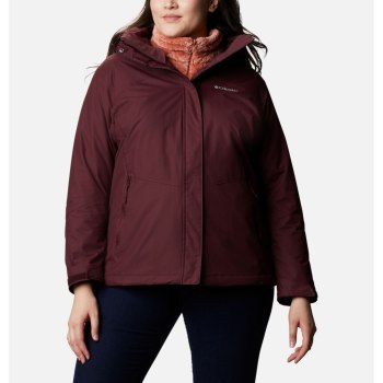 Dámské Bundy Columbia Bugaboo II Fleece Interchange Plus Size Vínové XJYMIG958